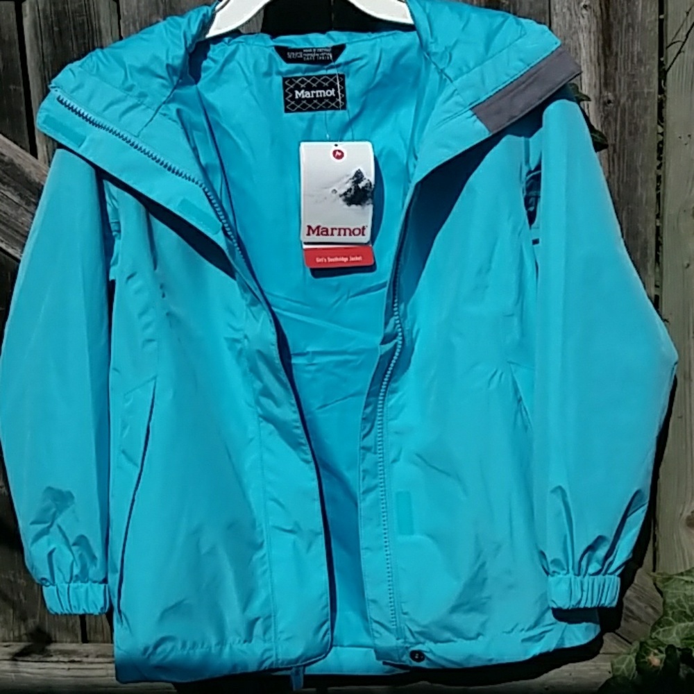 NWT Marmot Girl's Southridge Jacket, Aqua, Small